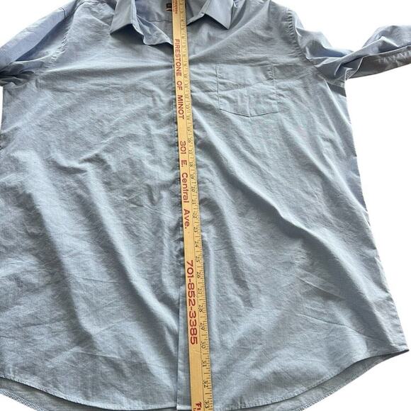 Van Heusen Men’s 17 1/2 X 37/38 TALL fit button-down shirt - Picture 8 of 8